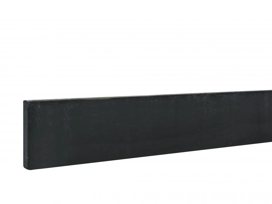 Betonplaat Glad 3.5 x 24 cm (35 x 240 mm) Antraciet Gecoat - Lengte 184 cm - Afbeelding 1